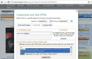 Create an Amazon monetized book link