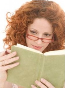 redhead reading