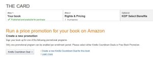 Kindle Countdown Deal page