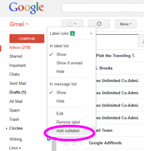 How to Make a Folder (Label) in Gmail | Celebrating Independent Authors