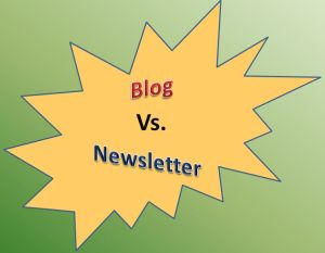 difference between blogs and newsletters