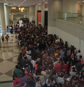 Only a small portion of BookCon attendees lined up to catch a glimpse of YA author John Green.