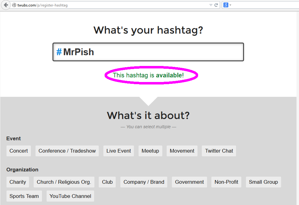 twubs register hashtag 1