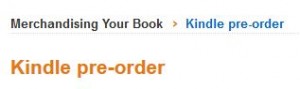 kindle preorder