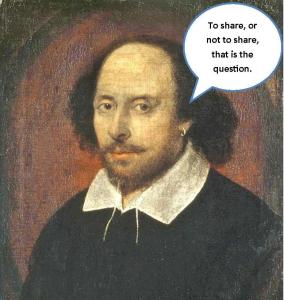 shakespeare wants to know if we should share sales numbers