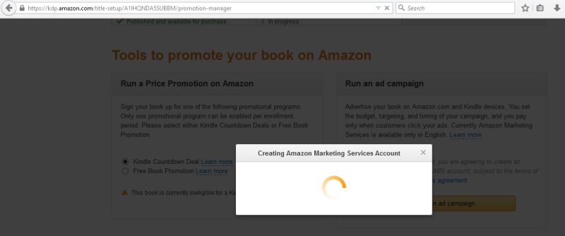 amazon kdp sign in