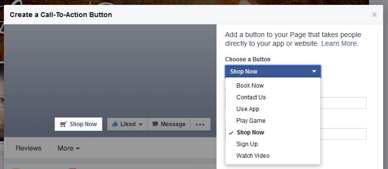 Tutorial for Facebook Call to Action button 2