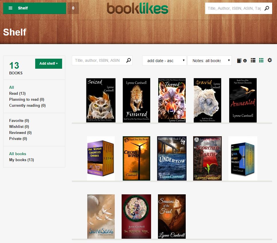 BookLikes Bookshelf