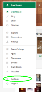 booklikes dashboard dropdown