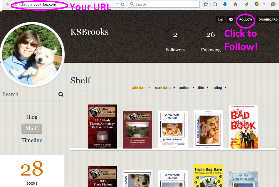 booklikes shelf page