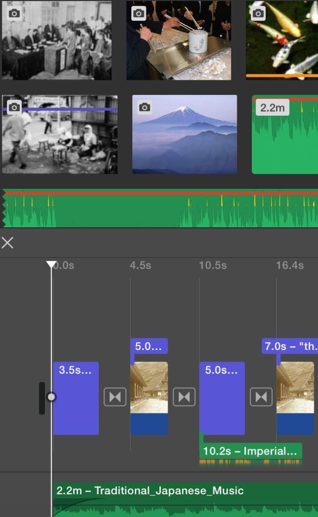 imovie music cuts out during video clip