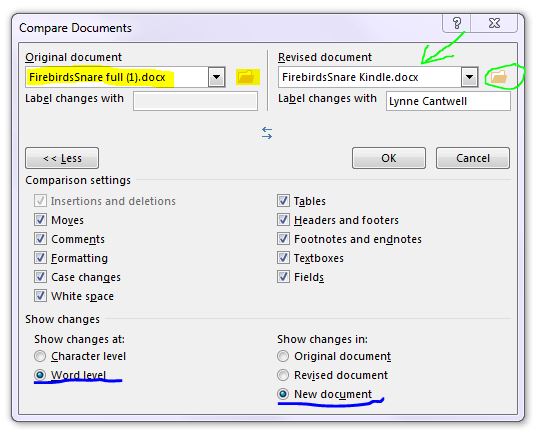 tutorial for MS Word Compare 2