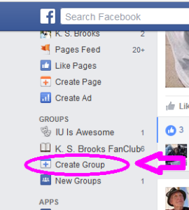 create a facebook group