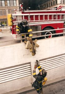 flash fiction writing prompt chicago 1996 firemen garage