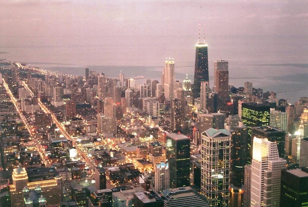 chicago 1996 skyline flash fiction writing prompt copyright ksbrooks