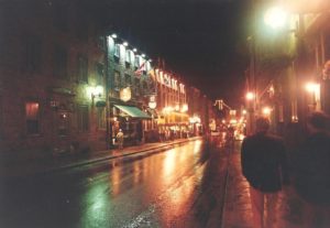 flash fiction writing prompt night-quebec-city-1994-copyright-ksbrooks