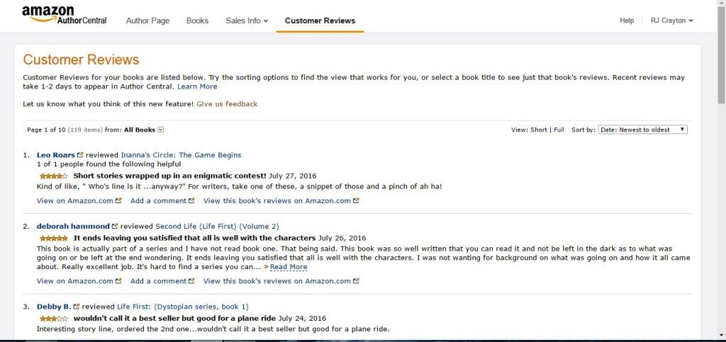 Amazon Author Central AC13_CustomerReviews