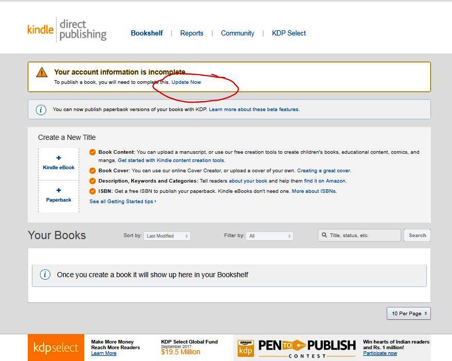 how to delete kindle direct publishing account