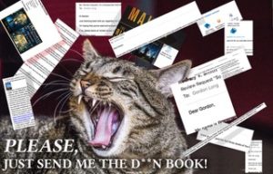 BORED - writers send too much info with their book review requests